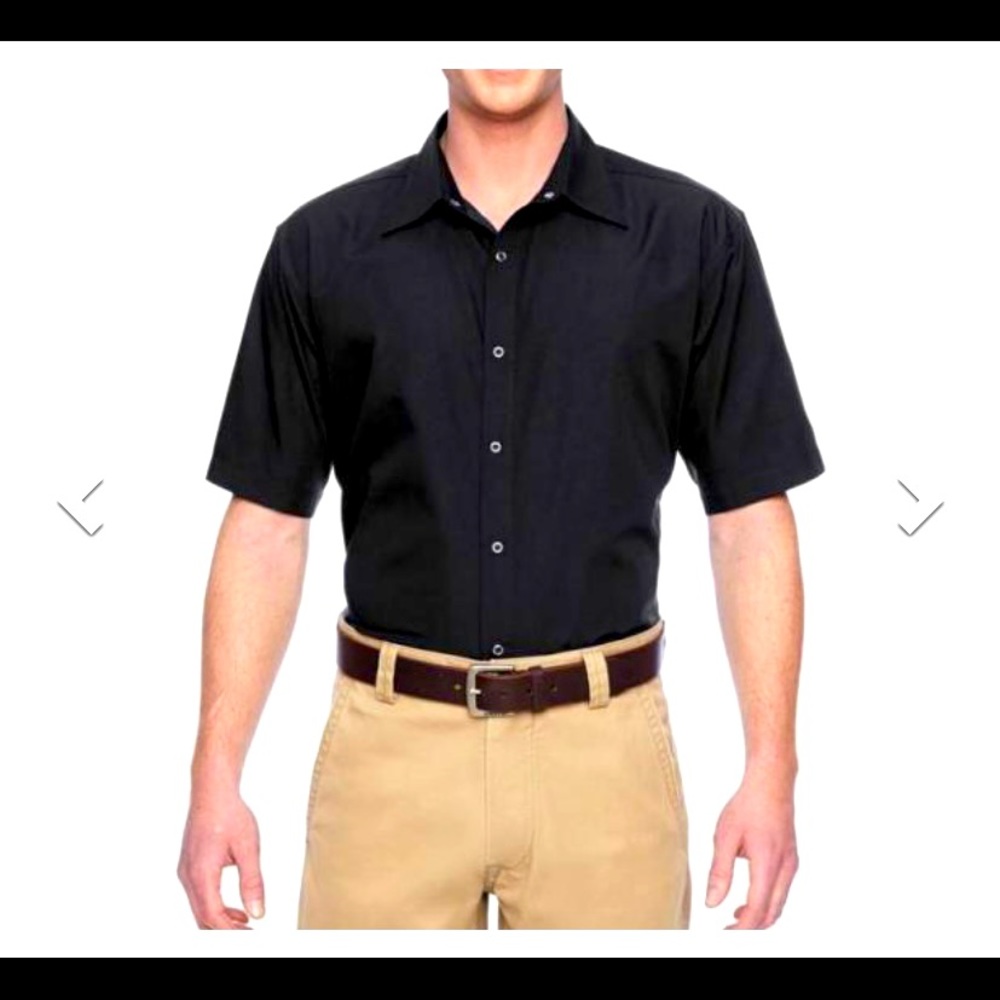 Men’s Casual Black Button Down